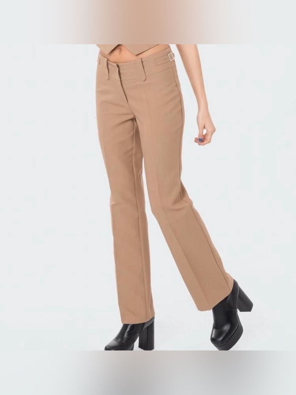 Edikted Slacks in Camel